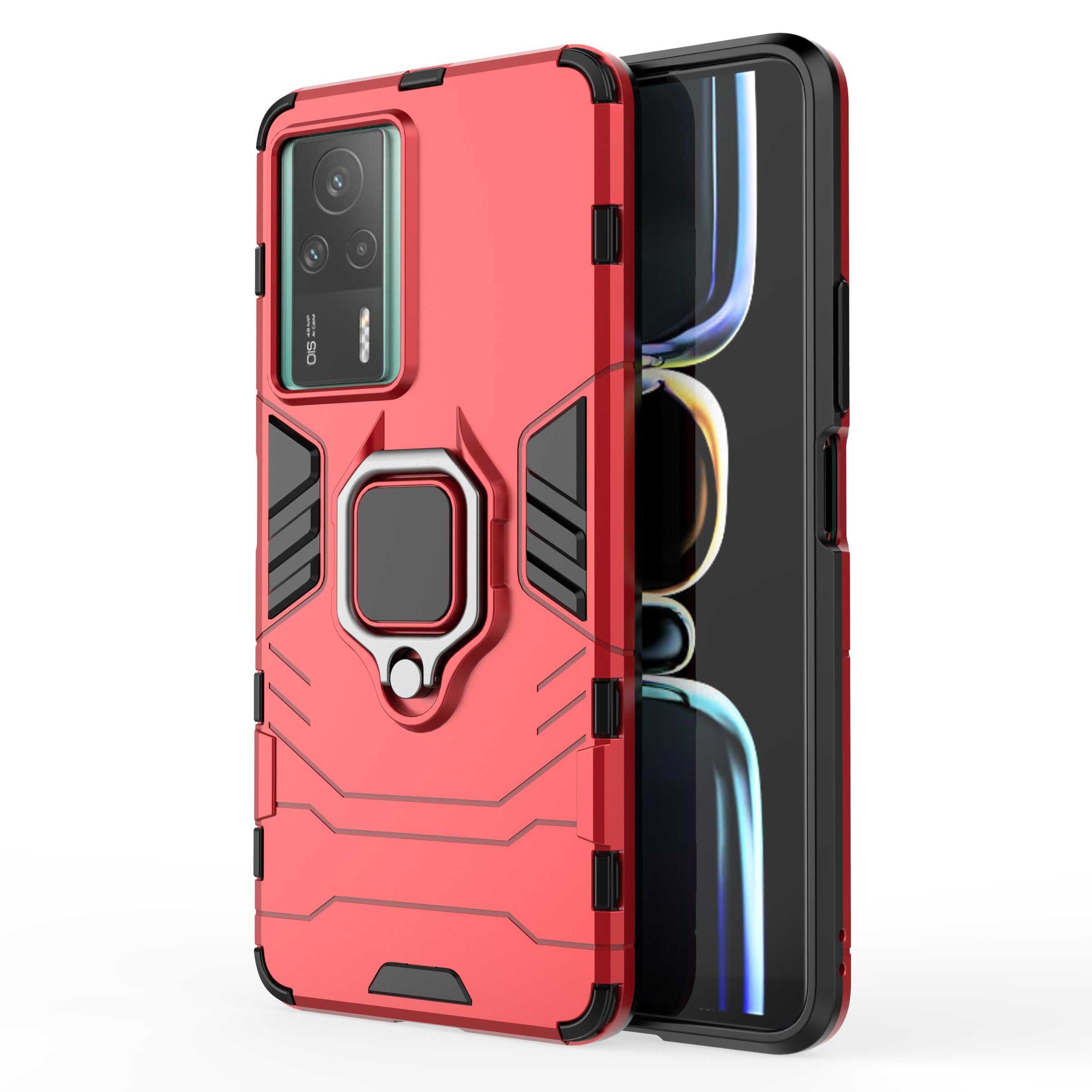 TPU PC Phone Case for Xiaomi Redmi K60E 5G Stable Ring Holder Kickstand Shockproof Cover Shell TPU PC Phone Case for Xiaomi Redmi K60E 5G Stable Ring Holder Kickstand Shockproof Cover Shell